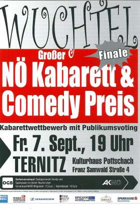 Bild zu Finale Wuchtel Großer NÖ Kabarett & Comedy Preis